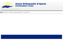 Tablet Screenshot of ansonphysiotherapy.com